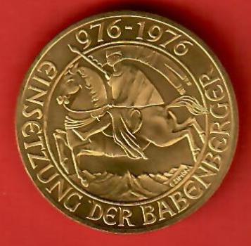 Österreich 1000 Schilling Babenberger 1976 Gold